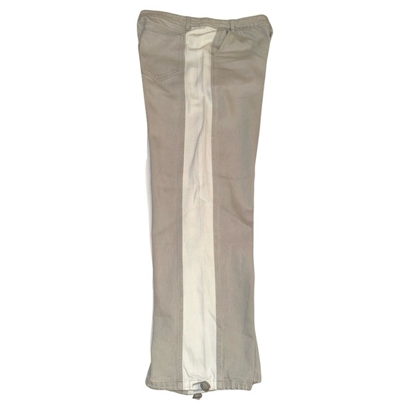 Le Lis Julia Gray Contrast Wide Leg Pants Jogger Style Sz Small - Picture 10 of 12